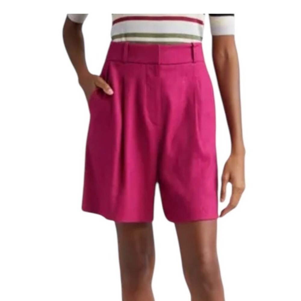 Veronica Beard Noemi linen blend shorts